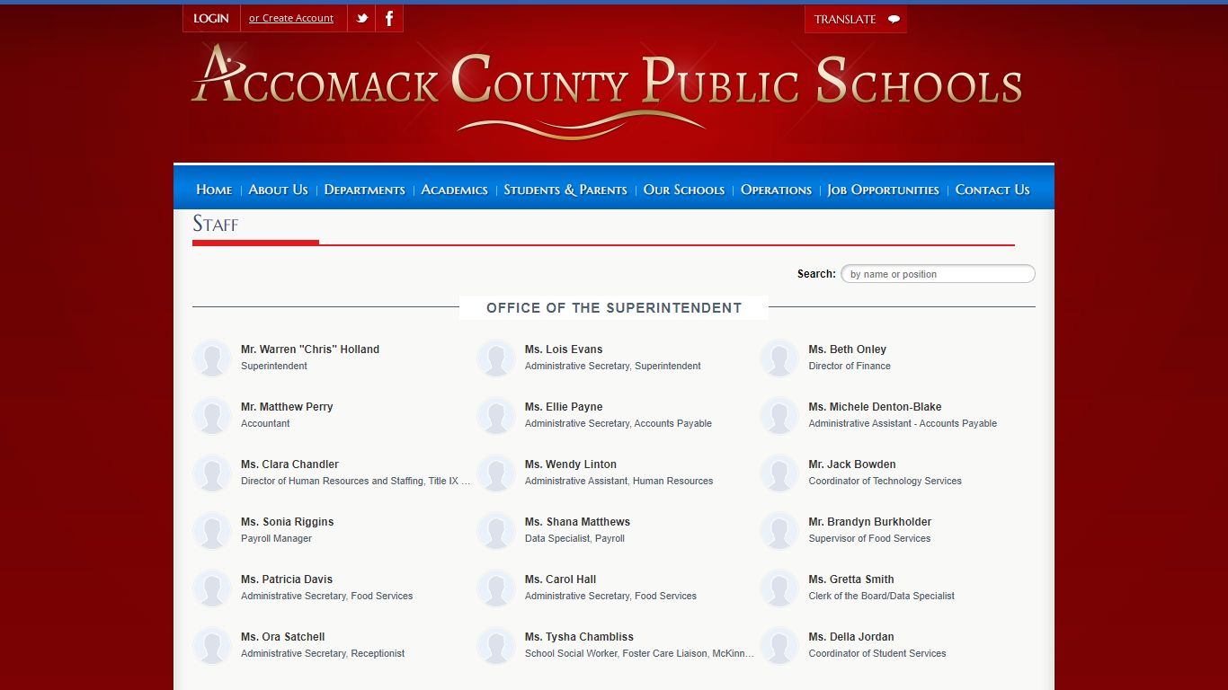 Staff - Accomack County Public Schools